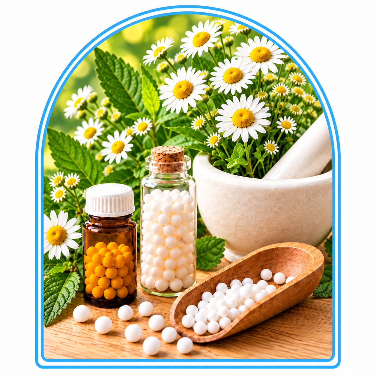 Homeopathic preparations, flowers, herbs, and remedies